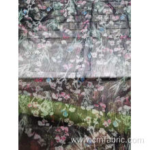 30d Polyester chiffon crepe foil printed fabric